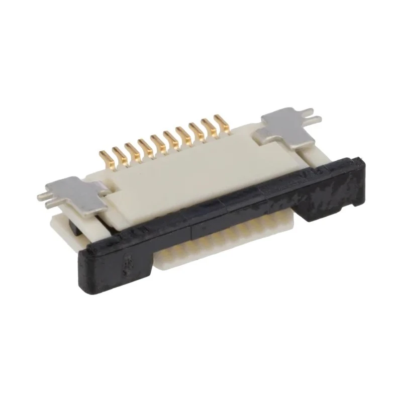 Molex 0.5 mm Pitch 10 Way Right Angle FPC Connector ZIF Top Contact 52745-1097