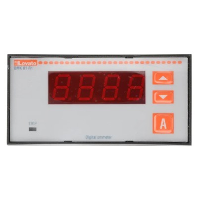 Lovato Electric Digital Ammeter 10000 A AC, 45 mm x 91 mm, ±0.5 % Accuracy DMK01R1