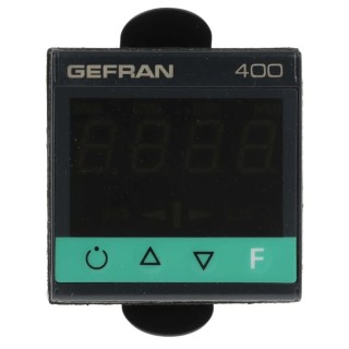Gefran 400 DIN Rail PID Temperature Controller 8 Input, 2 Output Relay Logic 27V On-Off 400-DR-0-000