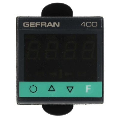 Gefran 400 DIN Rail PID Temperature Controller 8 Input, 2 Output Relay Logic 27V On-Off 400-DR-0-000
