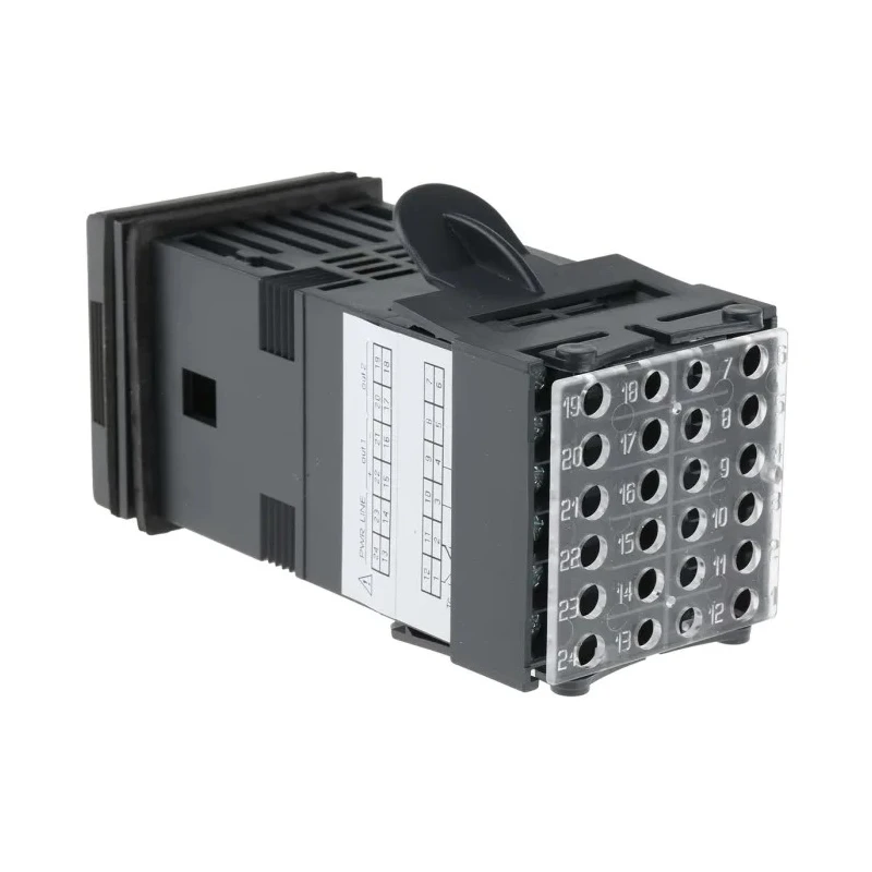 Gefran 400 DIN Rail PID Temperature Controller 8 Input, 2 Output Relay Logic 27V On-Off 400-DR-0-000