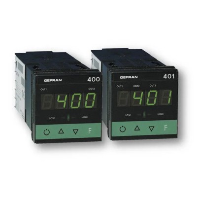 Gefran 400 Panel PID Temperature Controller 2 Input, 3 Output Static/Logic (10 Vdc/30 mA Or 24 Vdc/20 mA), Relay 401-RRR-0