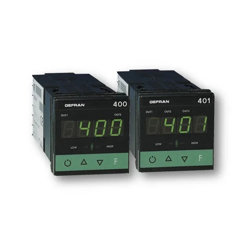 Gefran 400 Panel PID Temperature Controller 2 Input, 3 Output Static/Logic (10 Vdc/30 mA Or 24 Vdc/20 mA), Relay 401-RRR-0