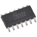 DiodesZetex 4 2-Input NAND Schmitt Trigger Input Logic Gate 14-Pin SOIC 74HC00S14-13