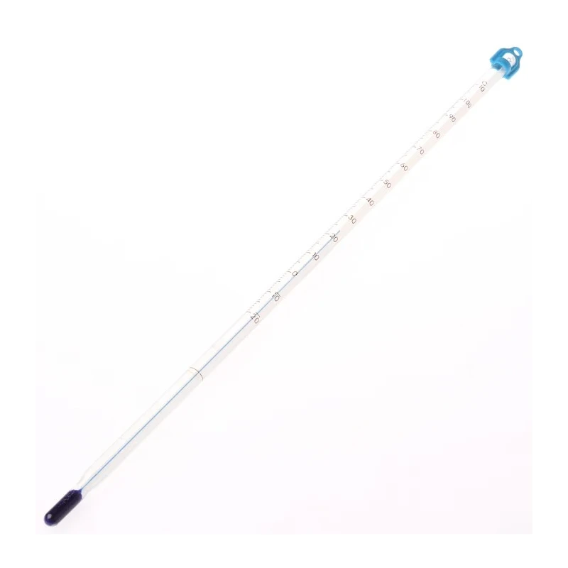 Brannan Immersion Glass Thermometer, 110 °C Max, Blue Kerosene Filled, ±1 Division Accuracy, Length 305mm 44/802/8
