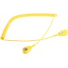 RS PRO ESD Grounding Cord Yellow 2m with 4 mm and 10 mm Studs Compliant to EN 61340-5-1 798-9307