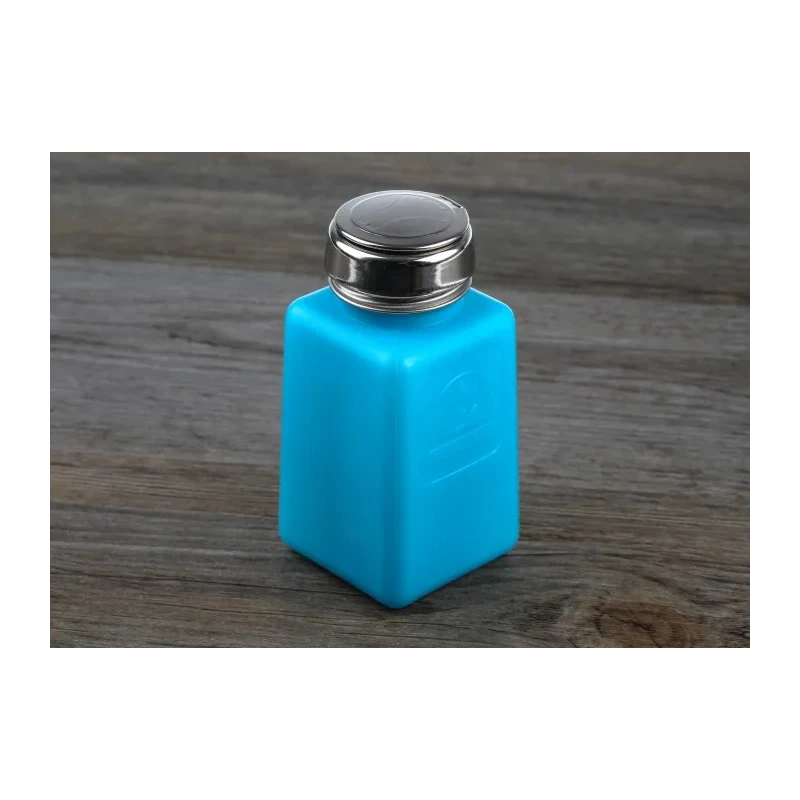 RS PRO Blue Pump Dispenser Bottle 180ml High Density Polyethylene Non-Conductive Dissipative 798-9323