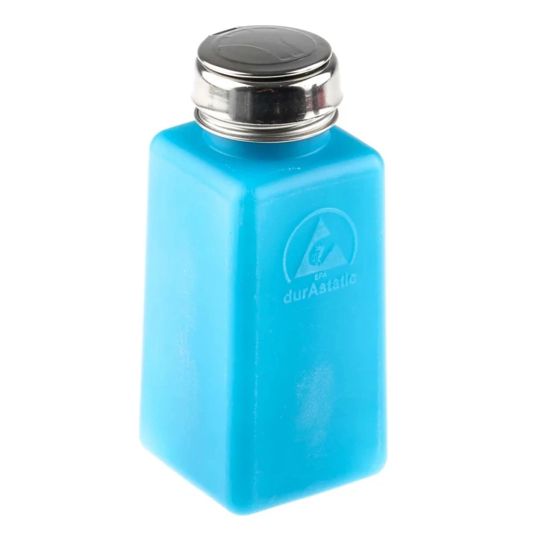 RS PRO Dissipative Bottle Dispenser Blue 240ml Non-Conductive Anti-Static ESD Compliant 798-9332