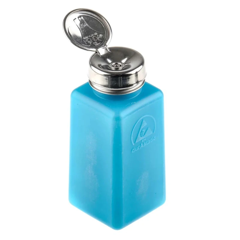 RS PRO Dissipative Bottle Dispenser Blue 240ml Non-Conductive Anti-Static ESD Compliant 798-9332