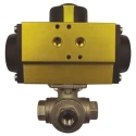 RS PRO 3 Way Ball Valve Type Pneumatic Actuated Valve 800 psi 799-8796