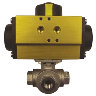 RS PRO 3 Way Ball Valve Type Pneumatic Actuated Valve 800 psi 799-8796