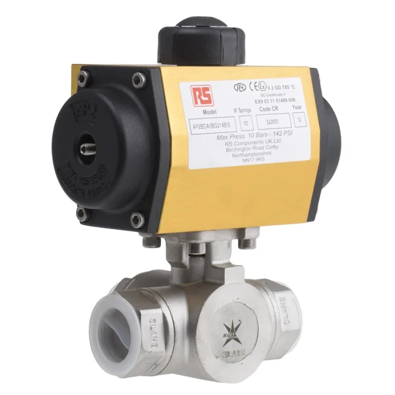 RS PRO Pneumatic Actuated Valve Bore with Pneumatic Actuator Double Acting 1000 psi 799-8768