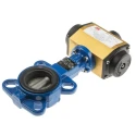 RS PRO Pneumatic Actuated Butterfly Valve Wafer/Lugged, 16 bar, Cast Iron Body, Stainless Steel Disc, Double Acting 799-8793