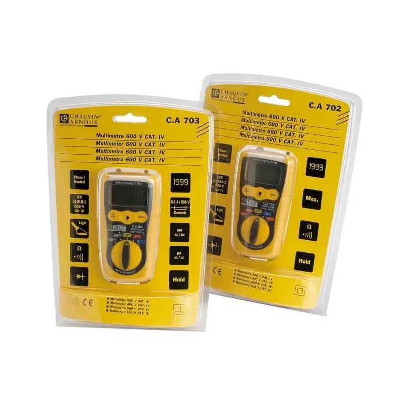 Chauvin Arnoux Handheld Digital Multimeter CA 703 with 200 mA AC/DC Current Measurement P01191740Z