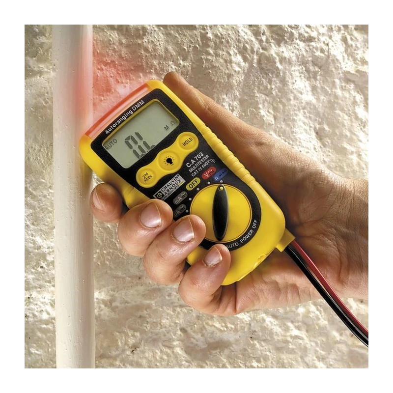 Chauvin Arnoux Handheld Digital Multimeter CA 703 with 200 mA AC/DC Current Measurement P01191740Z
