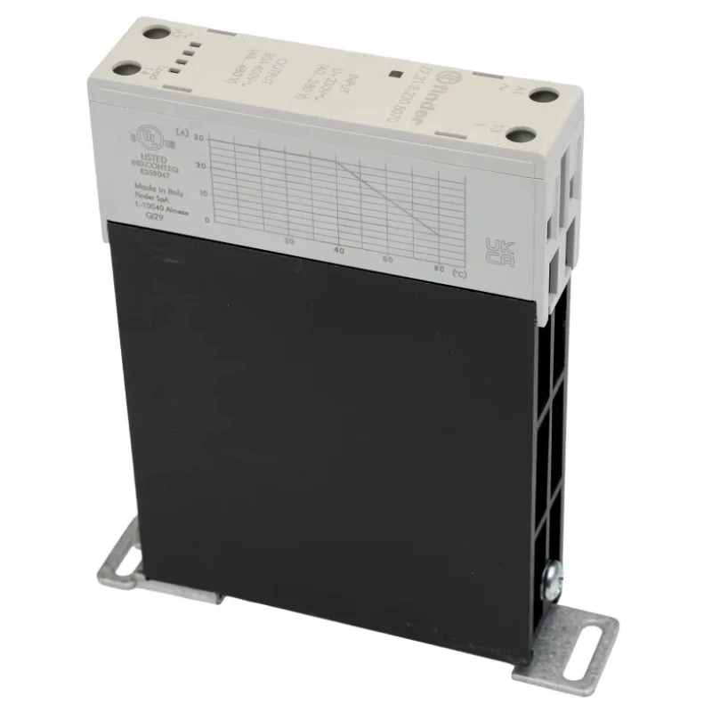 Finder 77 Series Solid State Relay, 30 A Load Current, DIN Rail Mount, 480 V AC Load Voltage, 230V AC 77.31.8.230.8070