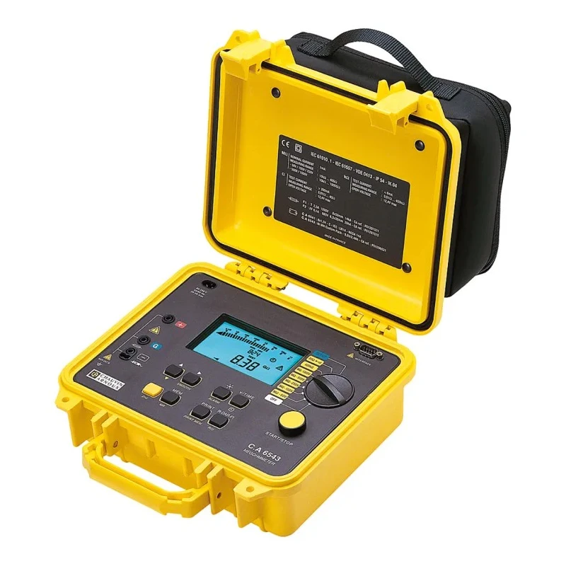 Chauvin Arnoux High Performance Insulation Tester 50 V Min, 1 kV Max, 4 TΩ Resistance, CAT III P01138902