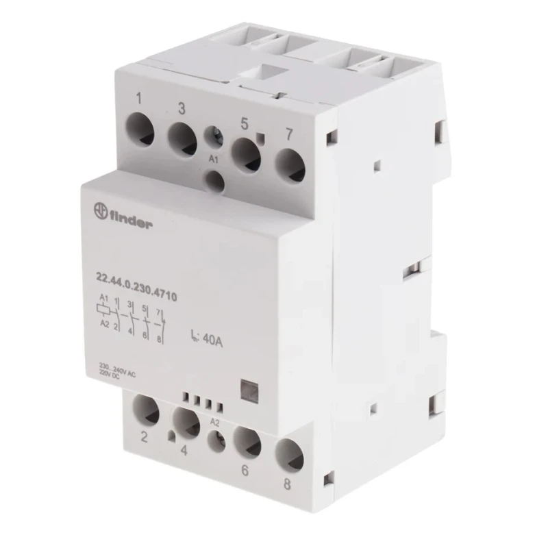 Finder 4-Pole 40A Contactor with 240V AC Coil, DIN Rail Mount, Screw Terminals 22.44.0.230.4710