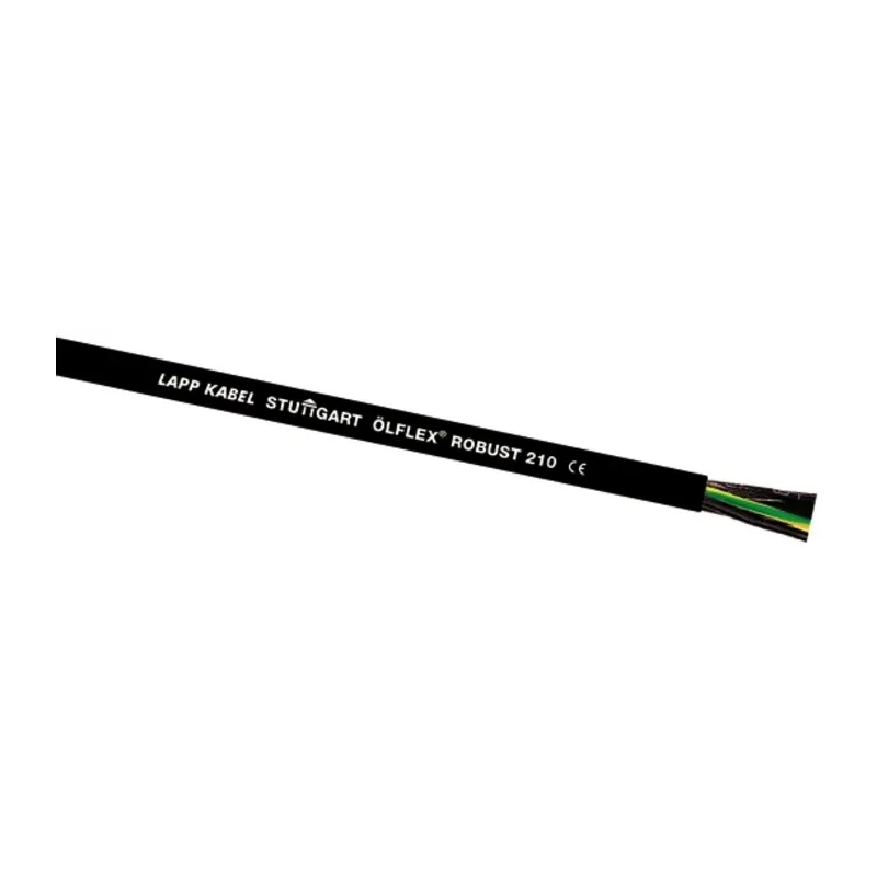 Lapp ÖLFLEX ROBUST 210 Control Cable 5 Cores 17 AWG Unscreened 50 m Black Polypropylene Sheath 0021918