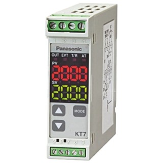 Panasonic KT7 Panel DIN Rail PID Temperature Controller 1 Input 1 Output Current 240V ac On-Off AKT7113100
