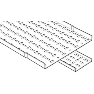 Legrand Pre-Galvanised Steel Swifts Cable Tray 3 m Length x 50 mm Width x 12 mm Depth SSL50PG