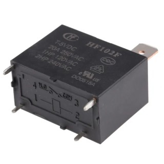 RS PRO PCB Power Relay 5V dc Coil 25A Switching Current SPST 6.3kVA Switching Power 8004530P
