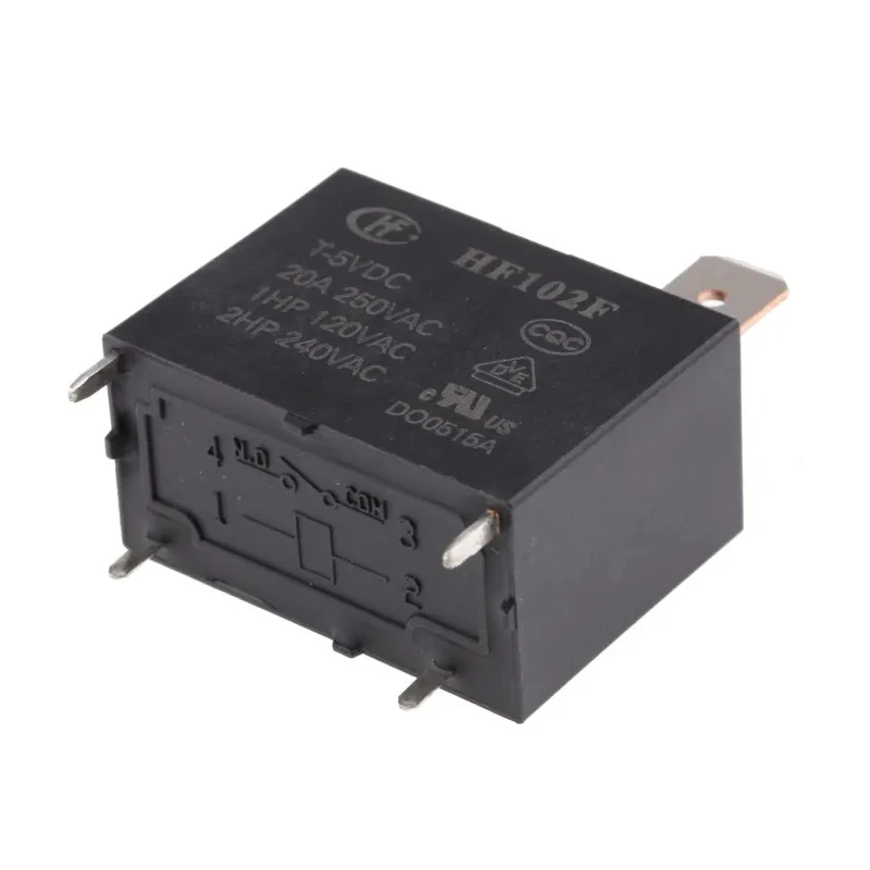 RS PRO PCB Power Relay 5V dc Coil 25A Switching Current SPST 6.3kVA Switching Power 8004530P