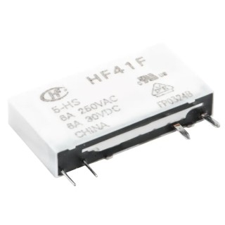RS PRO Power Relay 5V DC Coil, 6A Switching Current, SPST PCB Mount 8004546P