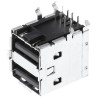 Molex Right Angle Through Hole Female 2 Port USB Type A USB Connector USB 2.0 67298-3090
