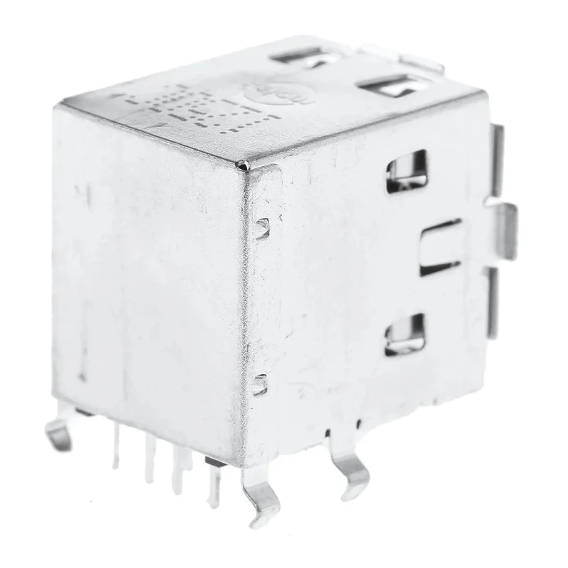 Molex Right Angle Through Hole Female 2 Port USB Type A USB Connector USB 2.0 67298-3090