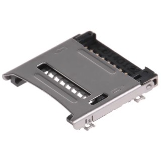 Molex 8 Way Hinged MicroSD Memory Card Connector, Solder, Surface Mount, Gold over Nickel Contacts 47219-2001