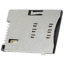 Molex 6 Way Push-Push Mini SIM Memory Card Connector, Surface Mount, Thermoplastic Housing, Gold Plated Contacts 47553-2001