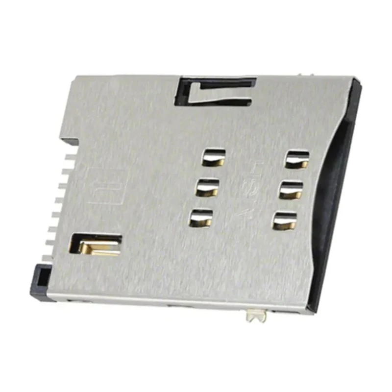 Molex 6 Way Push-Push Mini SIM Memory Card Connector, Surface Mount, Thermoplastic Housing, Gold Plated Contacts 47553-2001