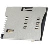 Molex 6 Way Push-Push Mini SIM Memory Card Connector, Surface Mount, Thermoplastic Housing, Gold Plated Contacts 47553-2001