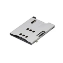 Molex 6 Way Push-Push Mini SIM Memory Card Connector, Surface Mount, Thermoplastic Housing, Gold Plated Contacts 47553-2001