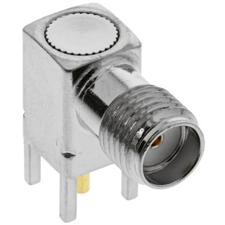 Molex SMA Series Coaxial Connector PCB Female SMA 50 Ω Right Angle Body Solder 73100-0115