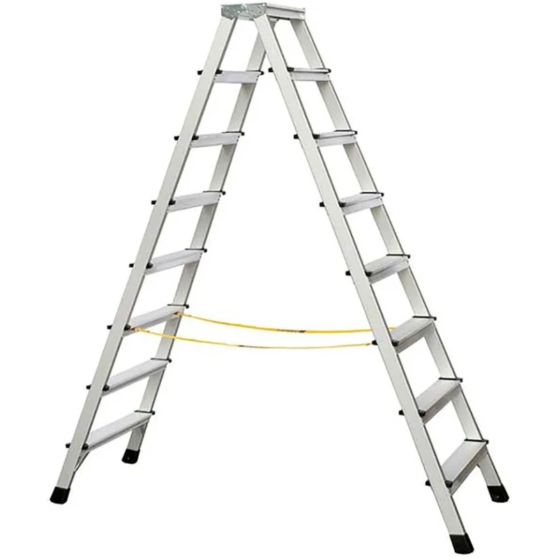 Zarges Aluminium Step Ladder Double-Sided 8 Rungs 1.8 m Open Length Load Capacity 150kg Model 41268