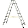 Zarges Aluminium Step Ladder Double-Sided 8 Rungs 1.8 m Open Length Load Capacity 150kg Model 41268