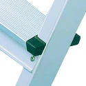 Zarges Aluminium Step Ladder Double-Sided 8 Rungs 1.8 m Open Length Load Capacity 150kg Model 41268