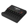 Ansmann Powerline 8 Traveller Battery Charger For 12V NiCd NiMH 500mA AA AAA Worldwide Plug 1001-0006-01