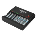 Ansmann Powerline 8 Traveller Battery Charger For 12V NiCd NiMH 500mA AA AAA Worldwide Plug 1001-0006-01