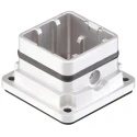 HARTING Han-Yellock Range Heavy Duty Power Connector Hood Bulkhead Mount Die Cast Zinc IP65 IP67 11200030300