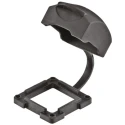 HARTING Protective Cover Han-Yellock Series 4 Way Black Thermoplastic Female 10B Straight Cable Entry 11200035406