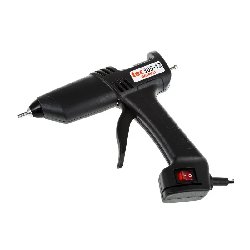 Power Adhesives TEC305-12 Corded Hot Melt Glue Gun 12 mm Glue Sticks 150W 230V Type G British TEC305-12
