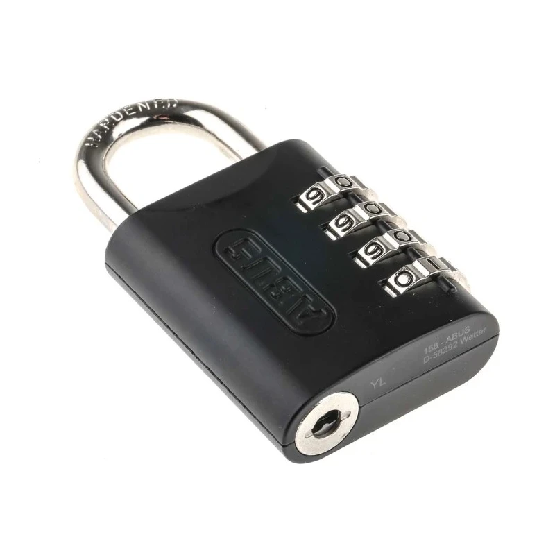 ABUS Steel Combination Padlock Weatherproof 6 mm Shackle Diameter 45 mm Body 158KC/45 AP4050