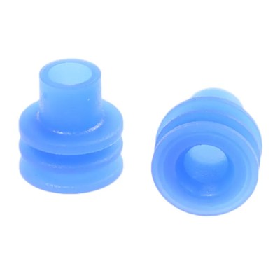 Delphi Automotive Connector Seal Cable Seal Silicone Housing Grey 7.5x7.5x7.25mm 15324981