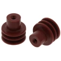 Delphi Automotive Connector Seal Metri-Pack Male Cable Seal Plug-In 7.5mm x 7.5mm x 7.25mm Silicone Housing 15324983