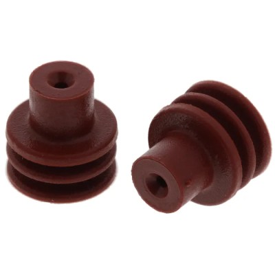 Delphi Automotive Connector Seal Metri-Pack Male Cable Seal Plug-In 7.5mm x 7.5mm x 7.25mm Silicone Housing 15324983