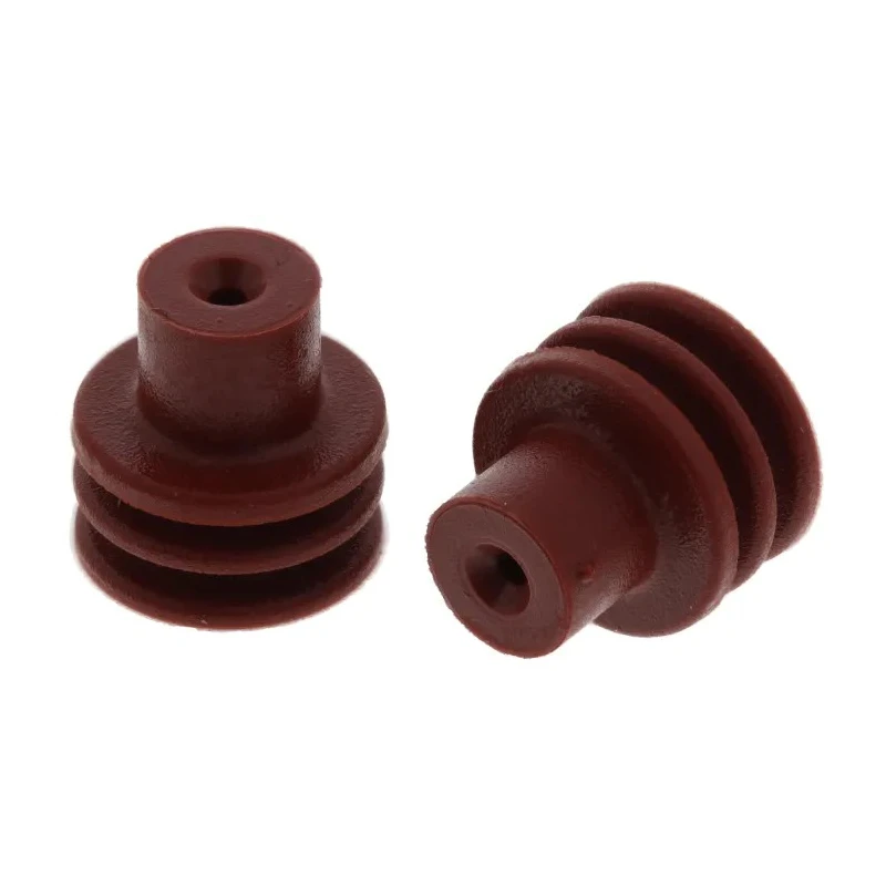 Delphi Automotive Connector Seal Metri-Pack Male Cable Seal Plug-In 7.5mm x 7.5mm x 7.25mm Silicone Housing 15324983