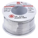 RS PRO Lead Solder Wire 0.71 mm Diameter 40% Lead 60% Tin Colophony Free Flux 183°C Melting Point 250g 800-7661